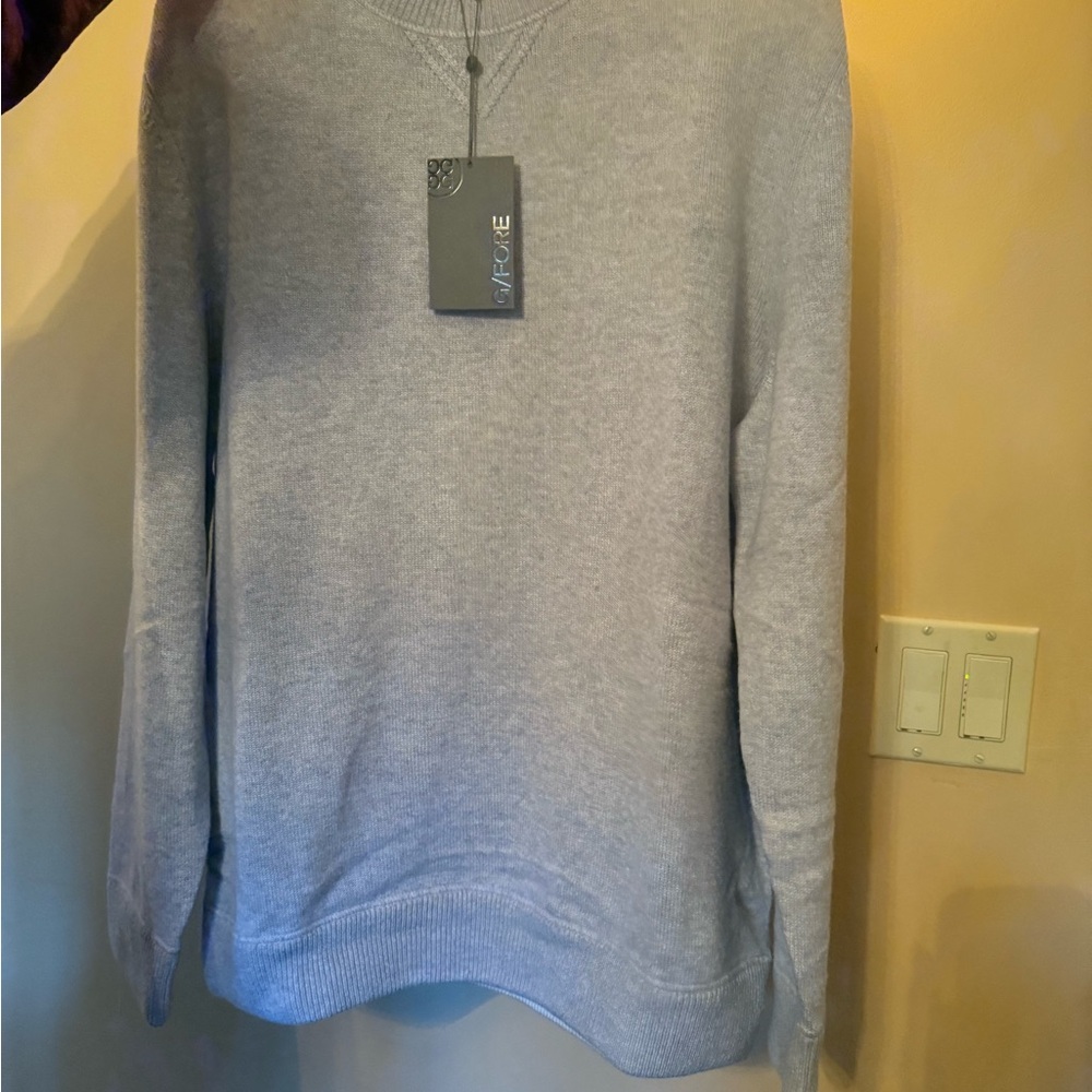 G/FORE Heather Gray Crewneck Sweater